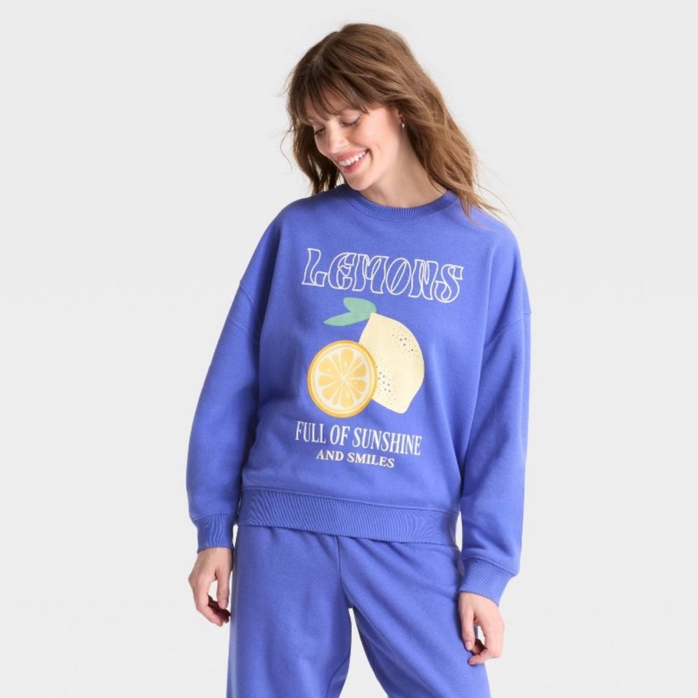 Grayson and thread blue Lemon Graphic Sweatshirt and Sweat pants